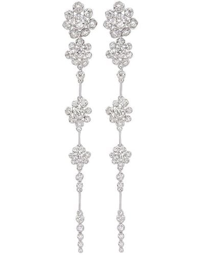 Annoushka Pendientes Marguerite en oro blanco de 18kt con diamantes - Metálico