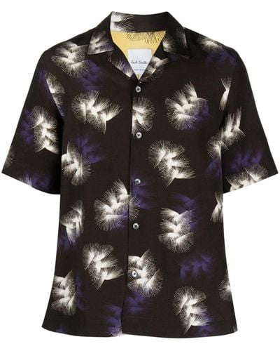 Paul Smith Camisa con estampado abstracto - Negro