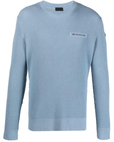 Moncler Sweater Met Logopatch - Blauw