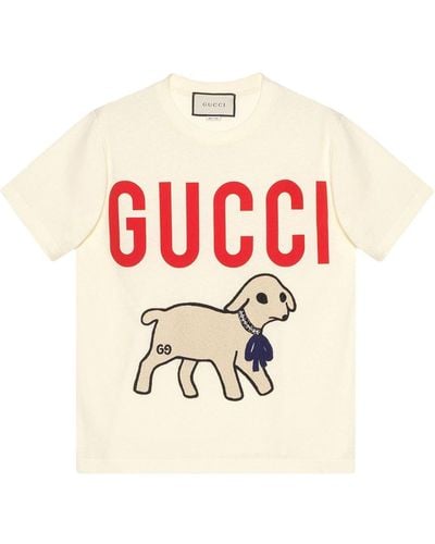 Gucci プリント Tシャツ - ホワイト