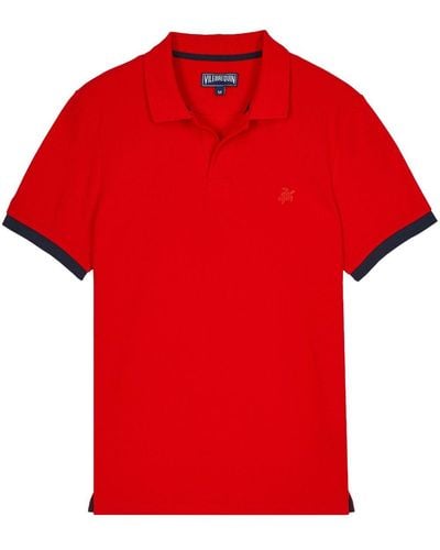 Vilebrequin Palatine Poloshirt aus Bio-Baumwolle - Rot