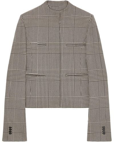 Courreges Heritage Prince Of Wales-pattern Jacket - Grey