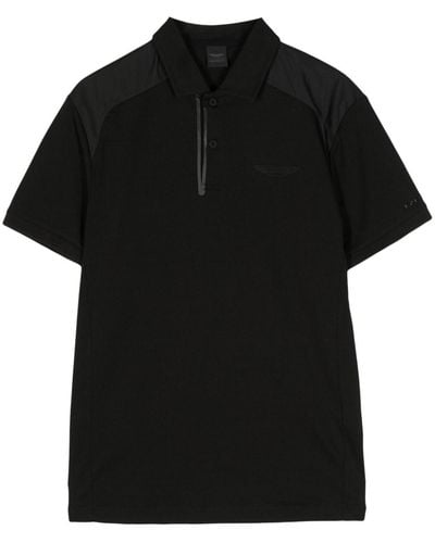 Hackett Basic Cotton Polo Shirt - Black