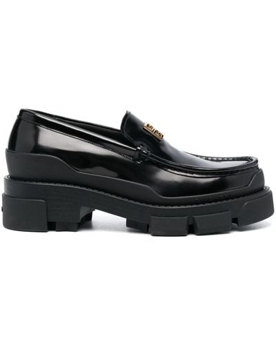 Givenchy Terra Leather Loafers - Black