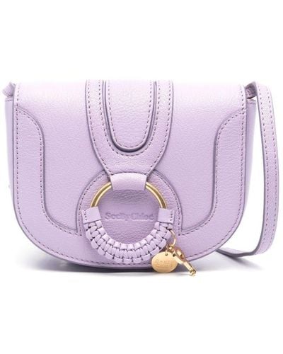 See By Chloé Hana Mini Leather Crossbody Bag - Purple