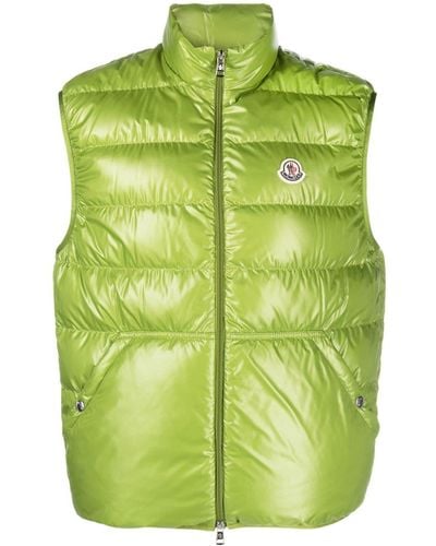 Moncler Aube Down Gilet - Green