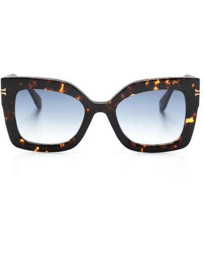 Marc Jacobs Eckige Brille in Schildpattoptik - Braun