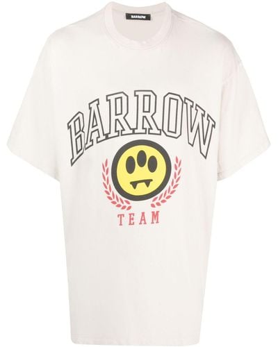 Barrow Team Cotton T-shirt - White
