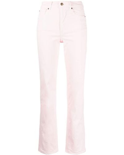 Bonpoint Halbhohe Straight-Leg-Jeans - Pink