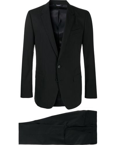 Dolce & Gabbana Single-breasted Wool Suit - Black