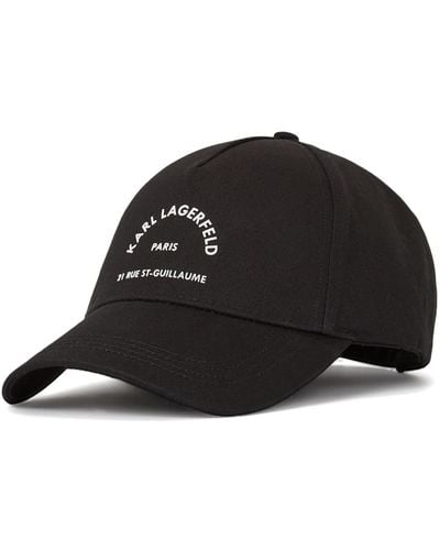 Karl Lagerfeld Rsg Logo-print Cap - Black