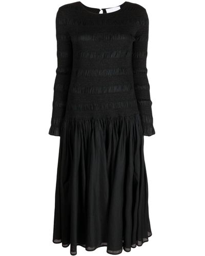 Merlette Syden Cotton Midi Dress - Black
