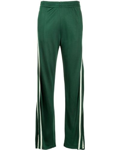 The Upside Striped Elasticated-waist Track Trousers - Green