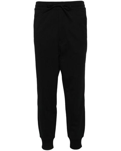 Y-3 Logo-print Jersey Track Pants - Black