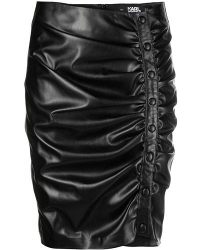 Karl Lagerfeld Jupe à design drapé - Noir