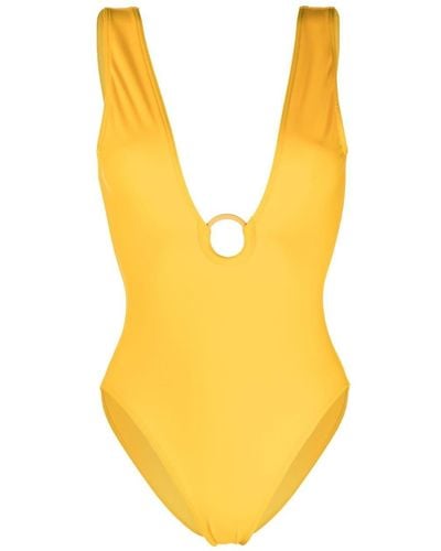 Eres Micaela Ring-detail Swimsuit - Yellow