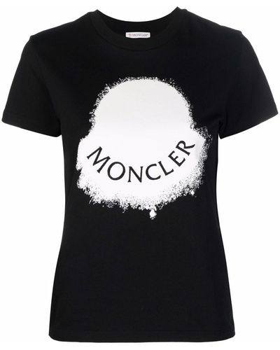 Moncler Logo-print Cotton T-shirt - Black