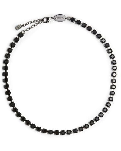 DSquared² Crystal Embellishment Necklace - Black