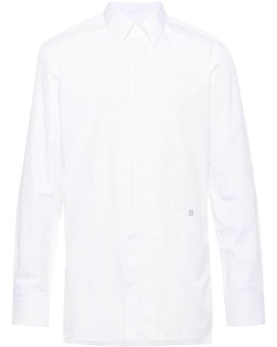 Givenchy 4g-motif Cotton Shirt - White