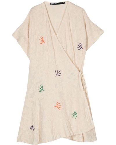 Bimba Y Lola Wrap-design Dress - Natural