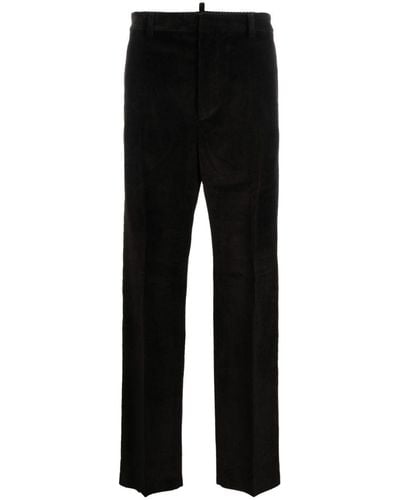 DSquared² Straight-leg Corduroy Trousers - Black