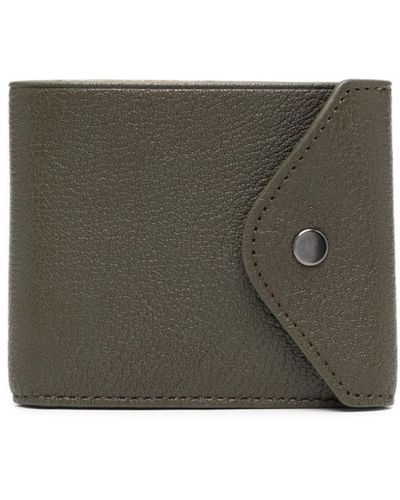 Lemaire Debossed-logo Leather Wallet - Gray