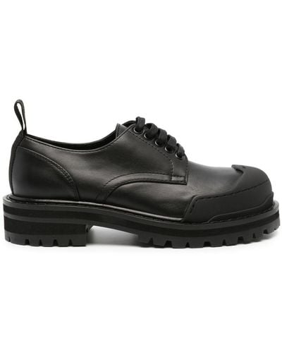 Marni Zapatos con cordones y logo - Negro