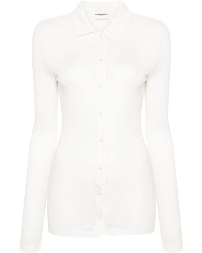 Claudie Pierlot Hemd mit klassischem Kragen - Weiß