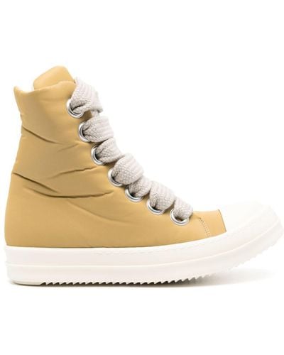 Rick Owens Padded Lace-up Trainers - Natural