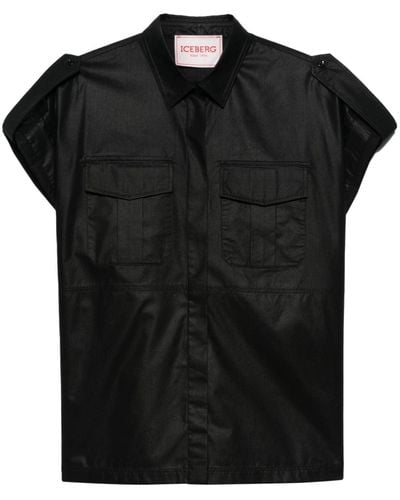 Iceberg Short-sleeve Shirt - Black