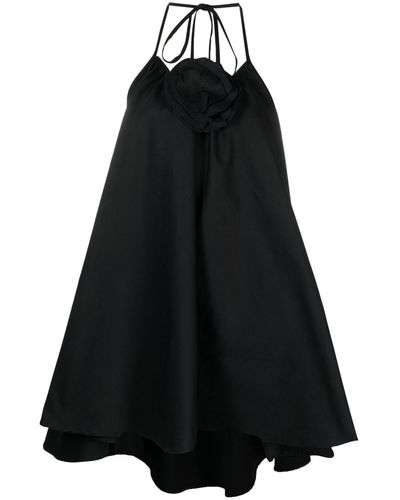 Art Dealer Mini-jurk Met Bloemenapplicatie - Zwart