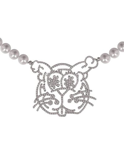O Thongthai Bunny Pendant Necklace - White