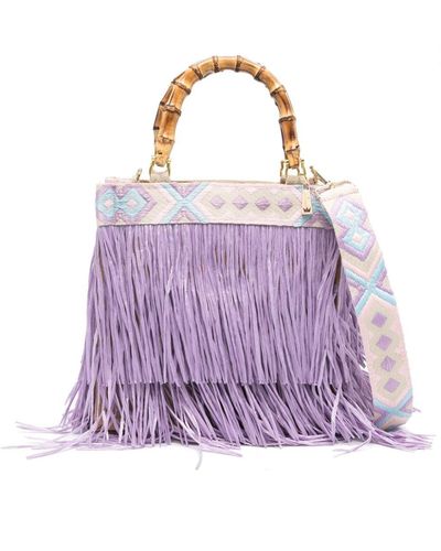 La Milanesa Medium Caipirinha Tote Bag - Purple