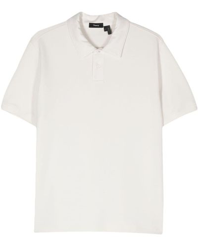 Theory Delroy Cotton Polo Shirt - White