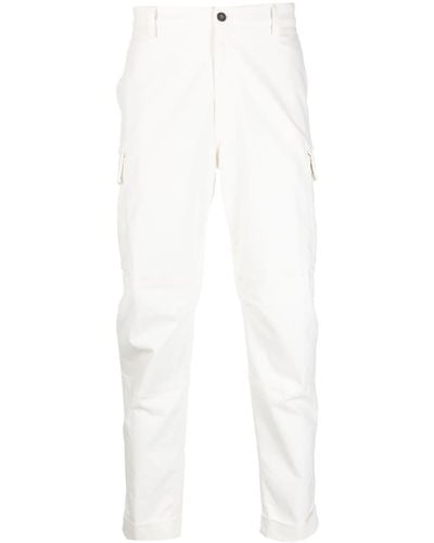 Eleventy Cropped Cargo Pants - White