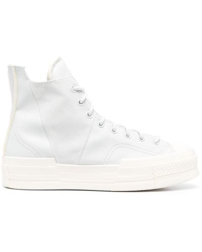 Converse High-Top-Sneakers aus Wildleder - Weiß