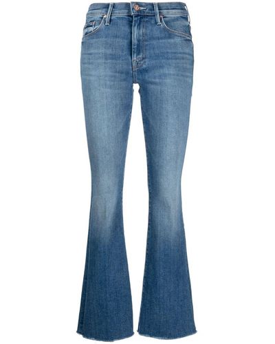 Mother Mid-rise Flared Jeans - Blue