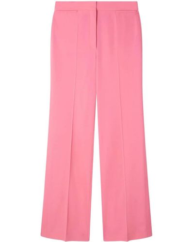Stella McCartney Pantalon de tailleur à coupe droite - Rose