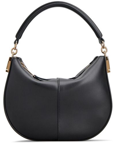 Tod's T Timeless-plaque Leather Tote Bag - Black