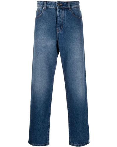 Ami Paris Straight Fit Denim Jeans - Blue