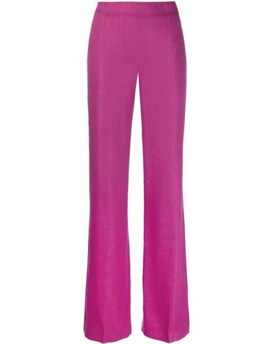 Alberta Ferretti Flared Broek - Paars