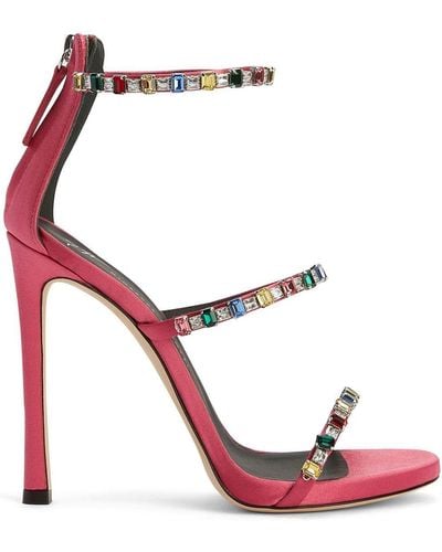 Giuseppe Zanotti Harmony Diamond Heeled Sandals - Pink