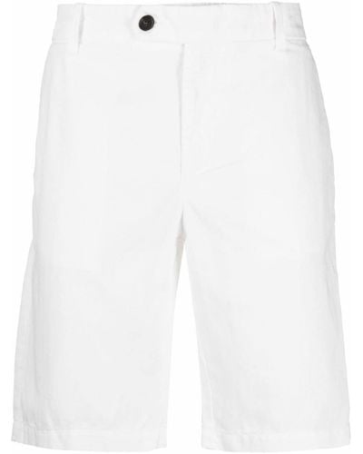 Eleventy Chino-Shorts mit geradem Bein - Weiß