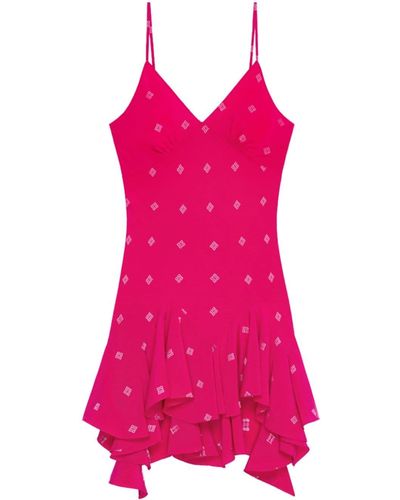 Givenchy Besticktes Minikleid aus Seide - Pink