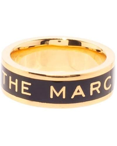 Marc Jacobs Women The Medallion Ring Black - Metallic