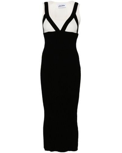 Jean Paul Gaultier Madone Ribbed-knit Dress - Black