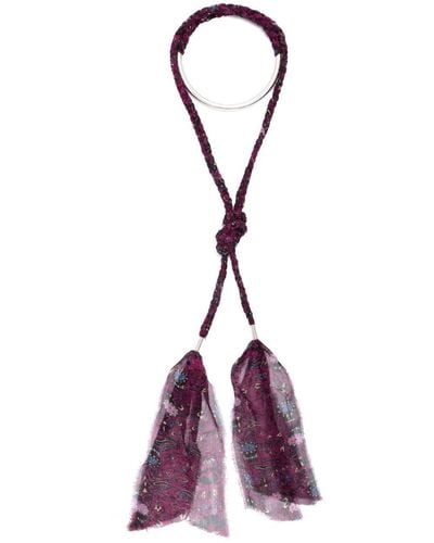 Isabel Marant Riviera Wraparound Necklace - Purple