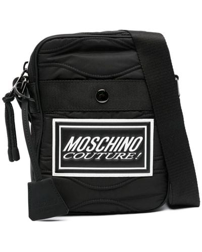 Moschino ロゴ メッセンジャーバッグ - ブラック