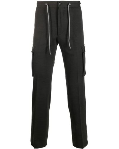 Corneliani Drawstring-fastening Straight-leg Trousers - Black