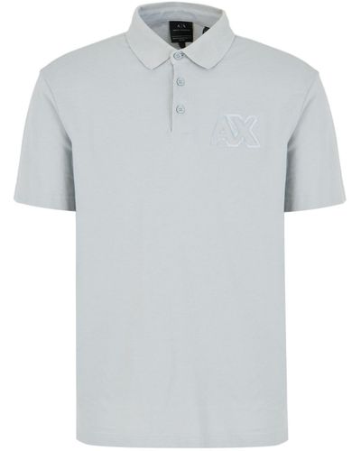 Armani Exchange ロゴ ポロシャツ - グレー